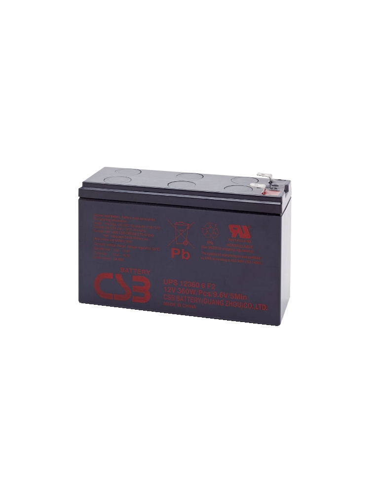 BATTERIA AL PIOMBO RICARICABILE CSB UPS123606 