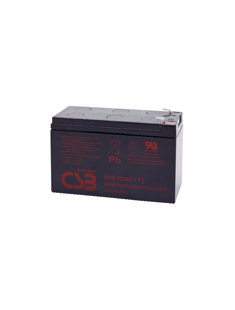 BATTERIA AL PIOMBO RICARICABILE CSB UPS123607F2