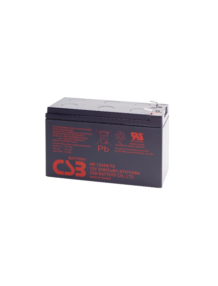 BATTERIA AL PIOMBO RICARICABILE CSB HR1234WF2 