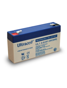 Ultracell BATTERIA AL PIOMBO RICARICABILE (UL1.3-6) 6 V, 1300 mAh 