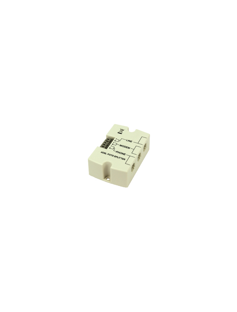 PROFESSIONAL ADSL SPLITTER DOUBLE ENTRY TERMINAL OR MODULAR SOCKEt