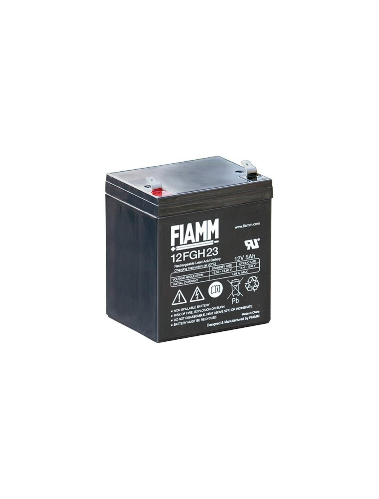 BATTERIA AL PIOMBO RICARICABILE FIAMM  12FGH23  12v 5 amp.